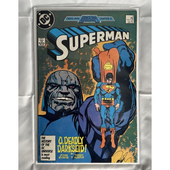 Superman #3, DC Comics- O, Deadly Darkseid! March 1987 NM great Condition - Picture 1 of 8